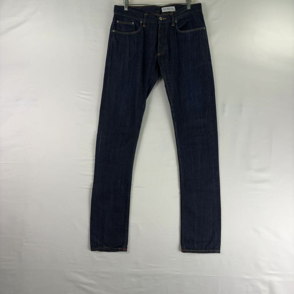 Gustin Men's Skinny Jeans in Dark Indigo